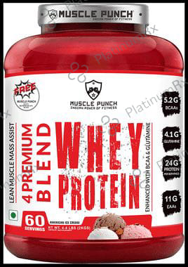 Muscle Punch Whey Protein Powder American Ice Cream