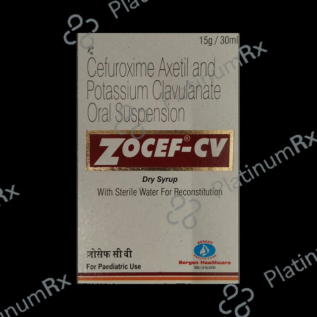 Zocef CV 125/31.25mg Dry Syrup 30ml
