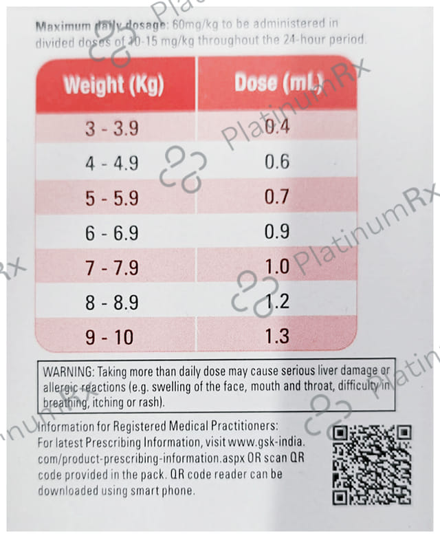 Calpol Paediatric Drops Peppermint Flavour 15ml