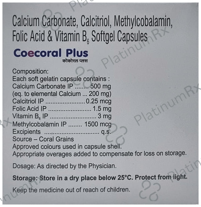 Coecoral Plus Capsule 15s