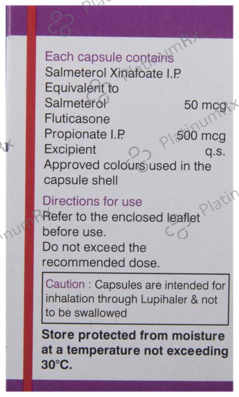 Esiflo 500/50mcg Transcaps 30s
