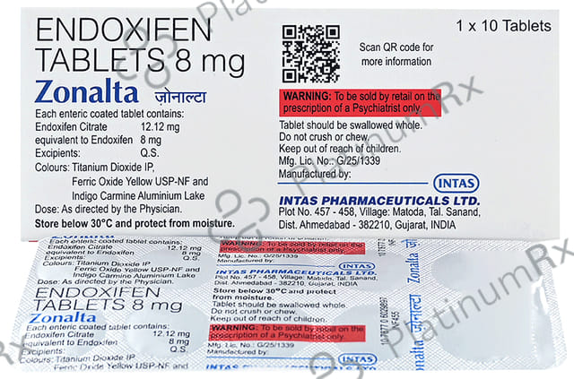 Zonalta 8mg Tablet 10s