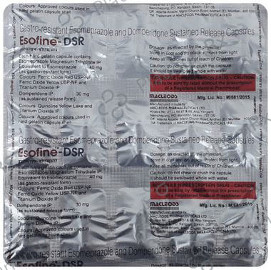 Esofine DSR 30/40mg SR Capsule 15s