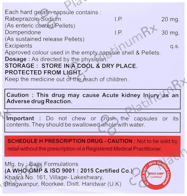 Prazozest D Capsule SR 10s