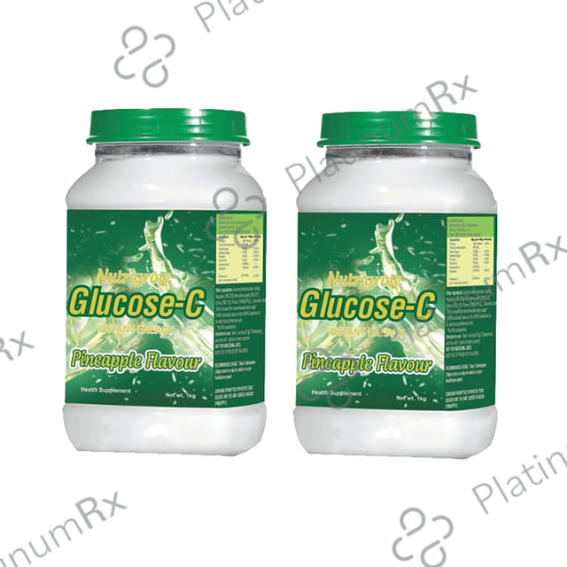 Nutrigrow Care Glucose-C(500gm Each) Pineapple 2 jar