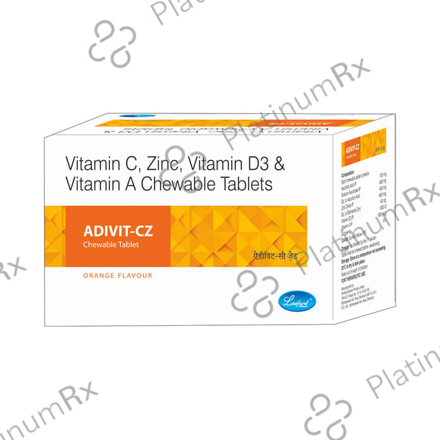 Leeford Adivit-CZ Chewable Tablet Orange