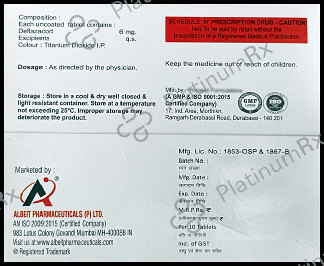 Albezacort 6mg Tablet 10s