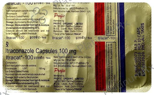 Itracat 100mg Capsule 10s