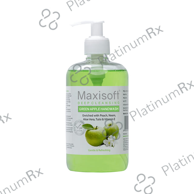 Maxisoft Deep Cleansing Green Apple Hand Wash (500ml Each) 1 Bottle