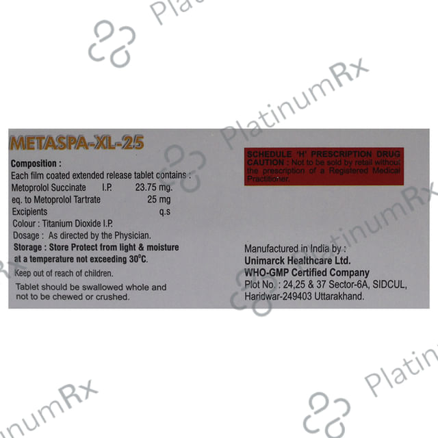 Metaspa-XL 25 Tablet ER
