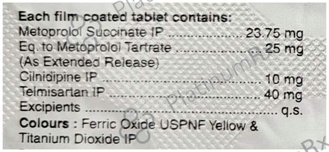 Metolar Trio 25 10/25/40mg Tablet ER 10s