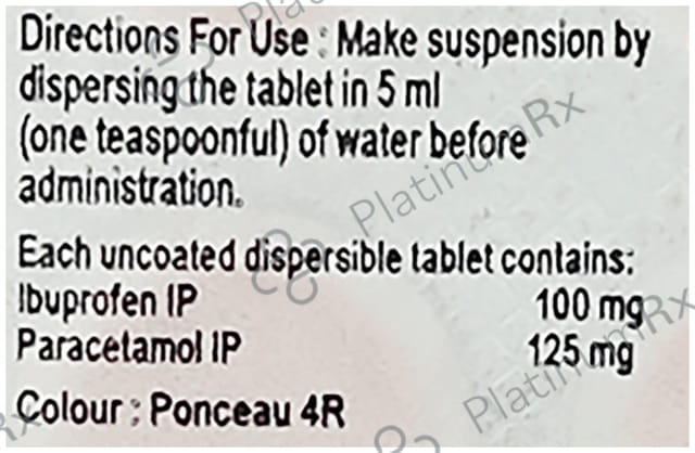 Ibuclin Junior 100/125mg Tablet 10s