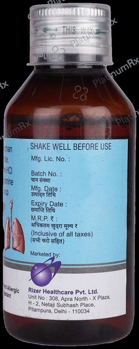 Cufzer 2mg/10mg Syrup Sugar Free