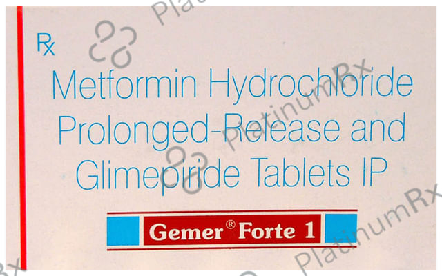 Gemer Forte 1/850mg Tablet PR 10s