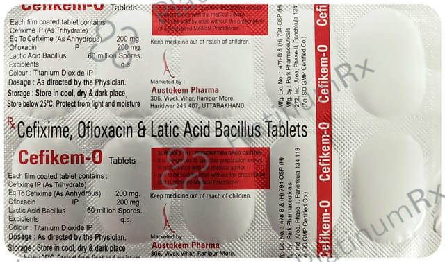 Cefikem O 200mg/200mg Tablet