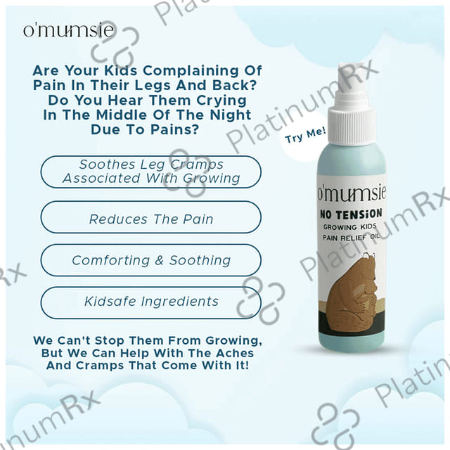 O'mumsie No Tension Growing Kids Pain Relief Oil