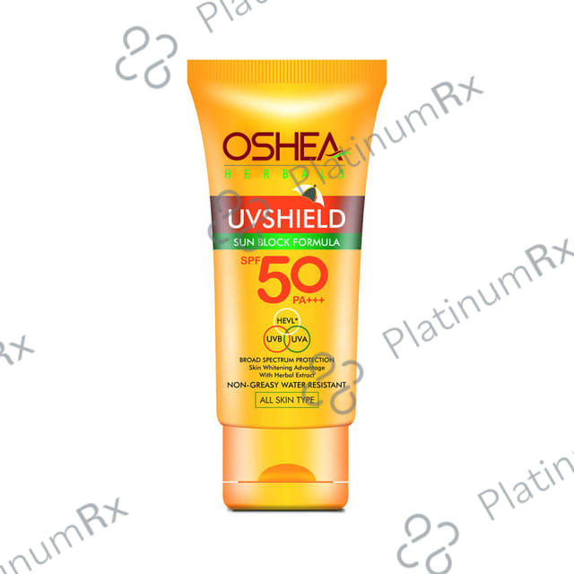 Oshea Herbals UVShield Sun Block Formula SPF 50 Cream 60gm