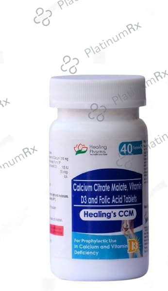 Healings CCM 250mg/0.05mg/100IU Tablet 40s
