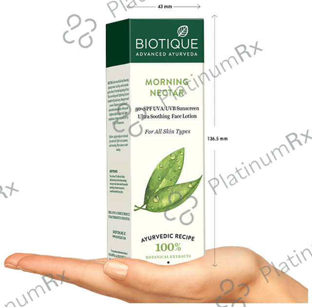 Biotique Morning Nectar Sun Protect Moisturizer SPF 30+ Sunscreen Lotion 120ml