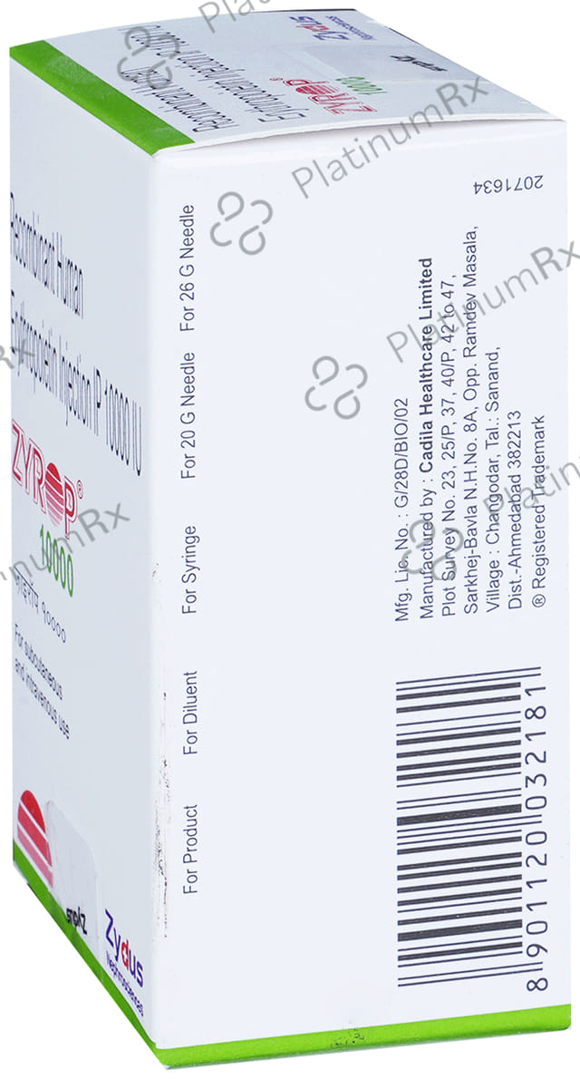 Zyrop 10000 Injection 1s