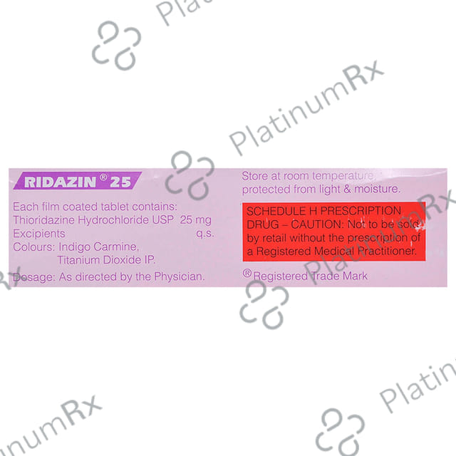 Ridazin 25mg Tablet 10s