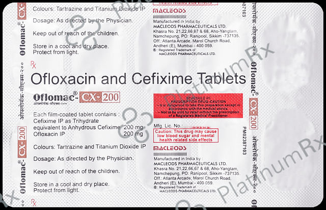 Oflomac CX 200/200mg Tablet 10s