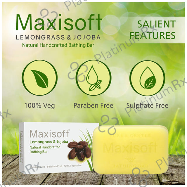 Maxisoft Lemongrass & Jojoba Bathing Bar (75gm Each) 1 units