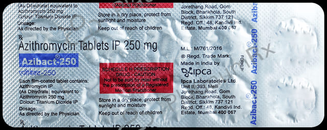Azibact 250mg Tablet 10s
