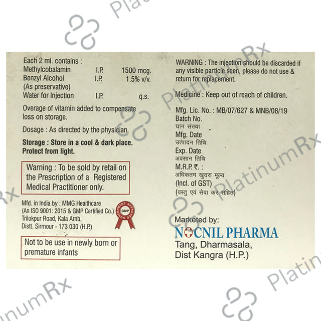 Begonia 1500mcg Injection 2ml
