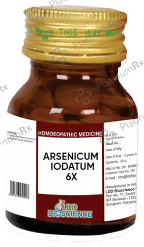 LDD Bioscience Arsenicum Iodatum 6X 25 gm