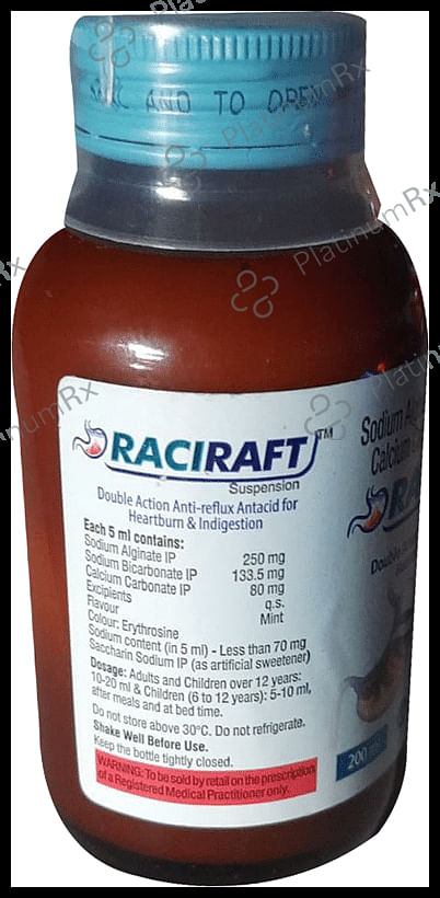 Raciraft Mint Sugar Free Oral Suspension 200ml