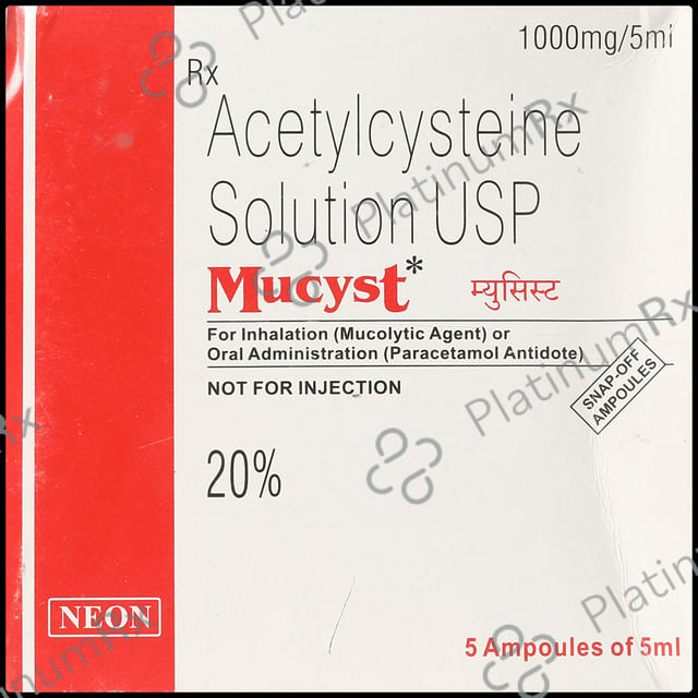 Mucyst 1000mg Injection 5ml