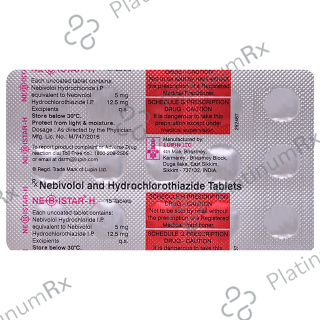 Nebistar H 12.5/5mg Tablet 15s