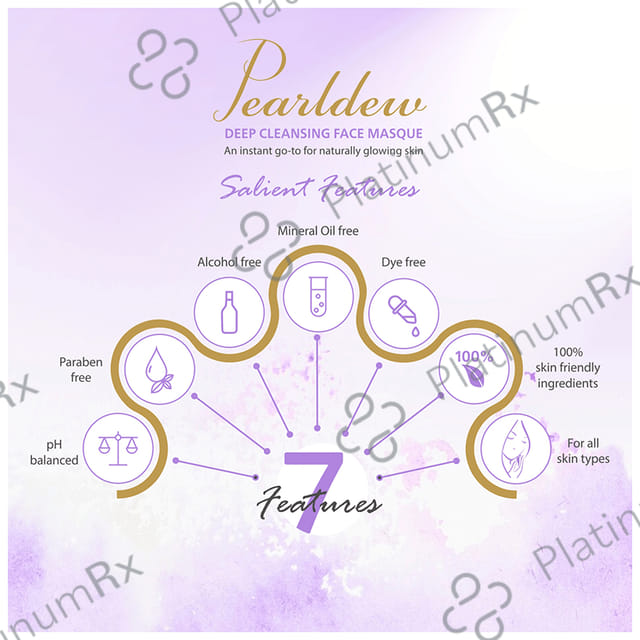 Pearldew pH Balanced Deep Cleansing Face Masque 1 Tube