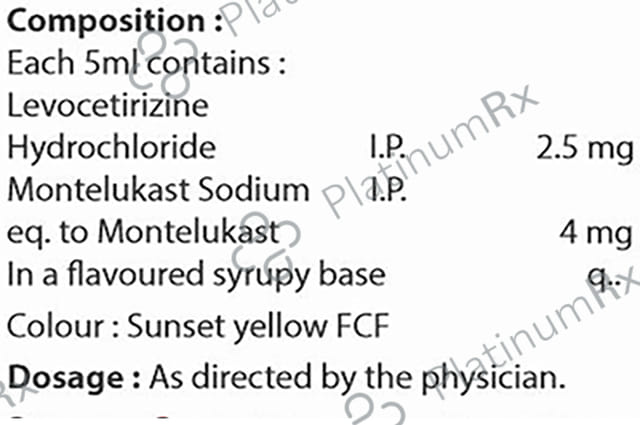 Windpack L 2.5/4mg Syrup 60ml