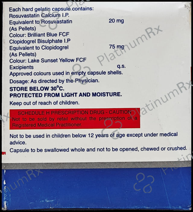 Rozucor CV 20/75mg Capsule 10s
