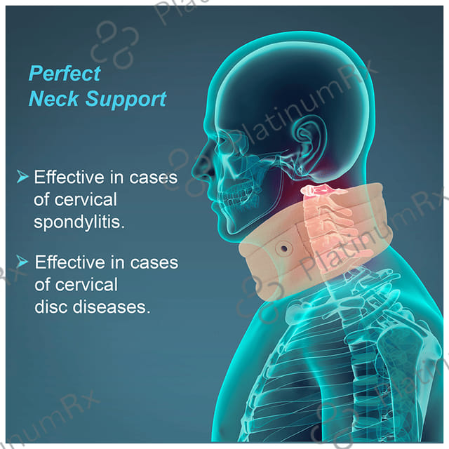 Tynor B 02 Soft Cervical Collar with Support XL 1s