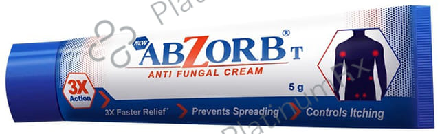 New Abzorb T Anti Fungal Cream 5 Cream