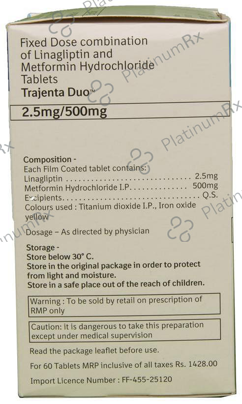 Trajenta Duo 2.5/500mg Tablet 10s
