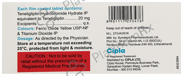Tenepla 20mg Tablet 10s