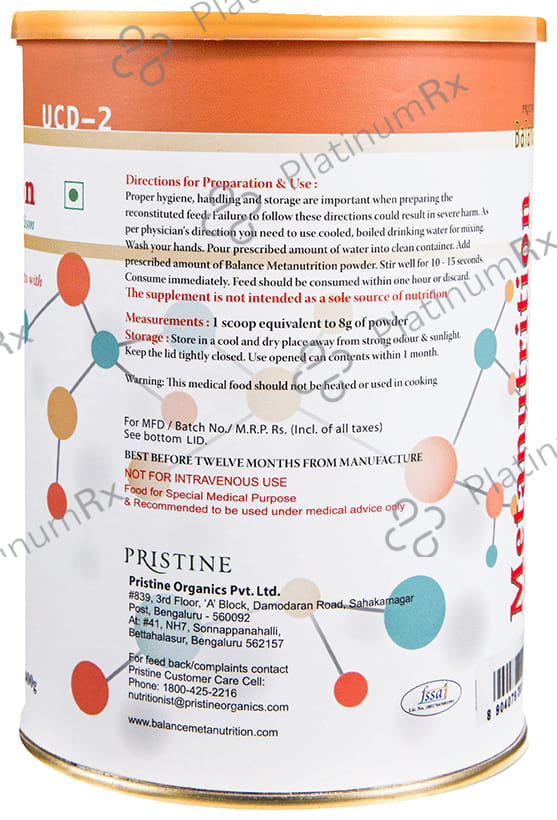 Pristine Balance Metanutrition UCD 2 (3 Years & Above) Powder Vanilla