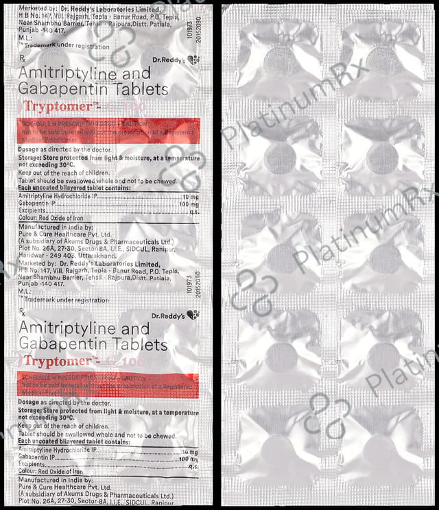 Tryptomer G 10/100mg Tablet 10s