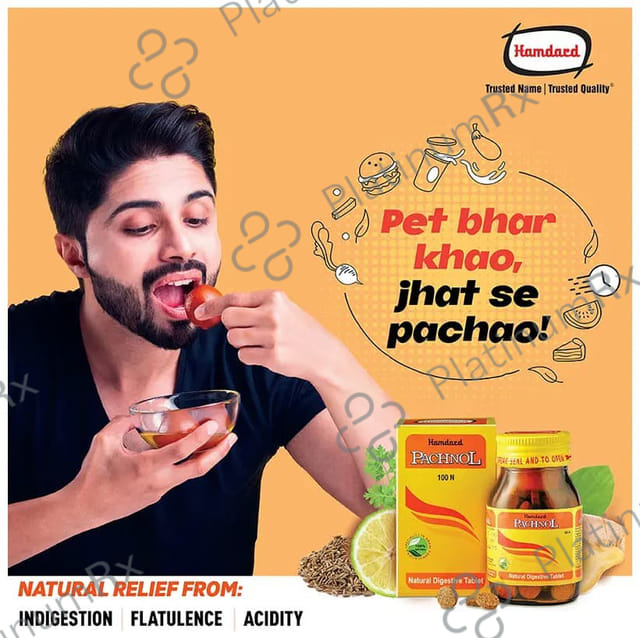 Hamdard Pachnol Natural Digestive Tablet