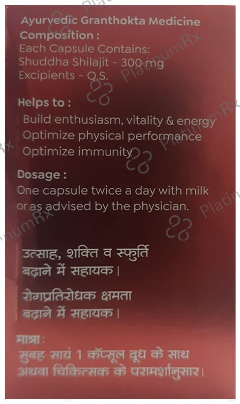 Baidyanath (Nagpur) Shodhit Shilajit Capsule 30s