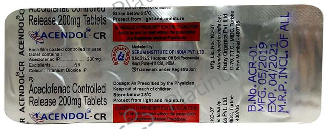 Acendol CR 200mg Tablet 10s