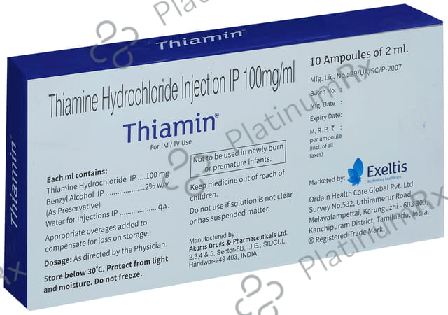 Thiamin 100mg Injection 1*2ml