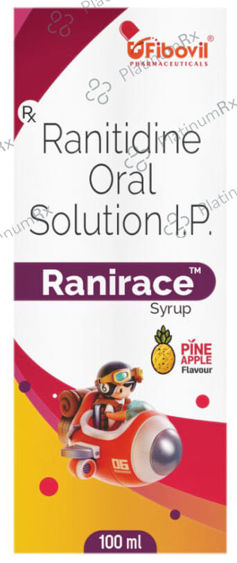 Ranirace 75mg Syrup Pineapple Flavour 100ml