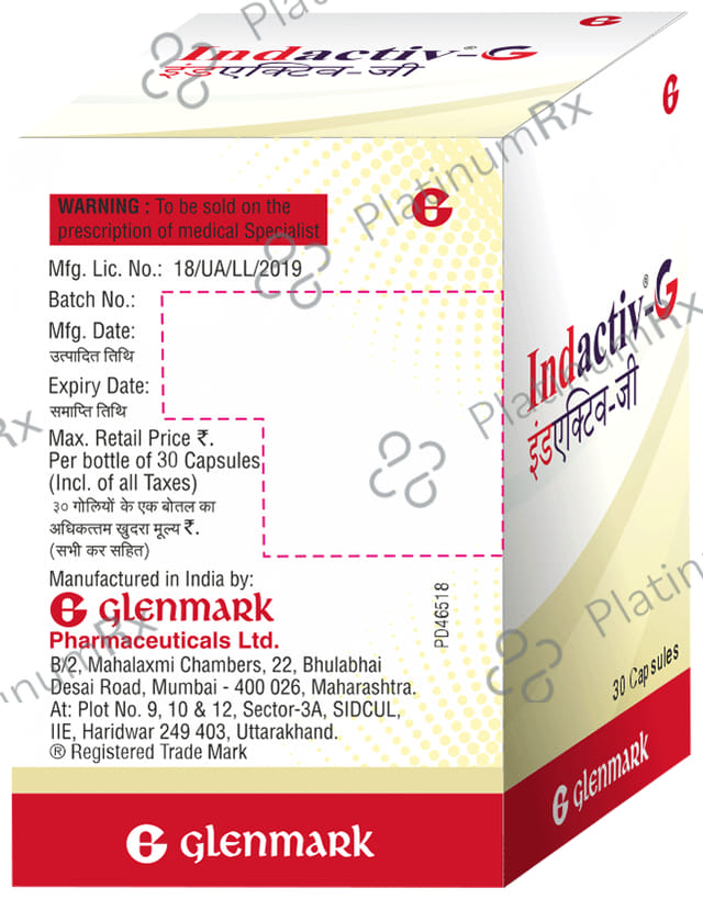Indactiv G Capsule 30s