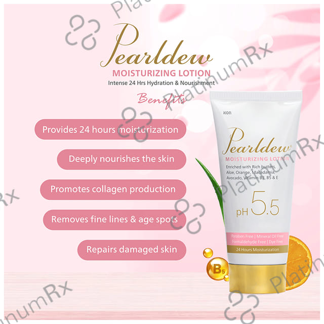 Pearldew Moisturizing Lotion PH5.5 (100ml Each) 2 Tubes