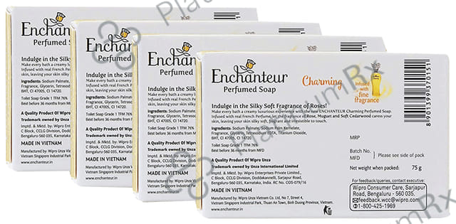 Enchanteur Charming Perfumed Soap (75gm Each)